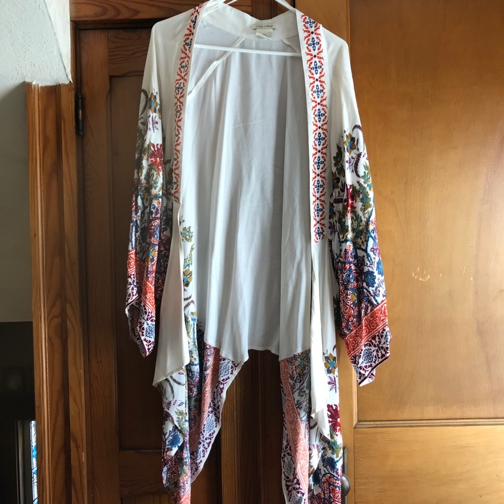 festival style Light material draped cardigan
